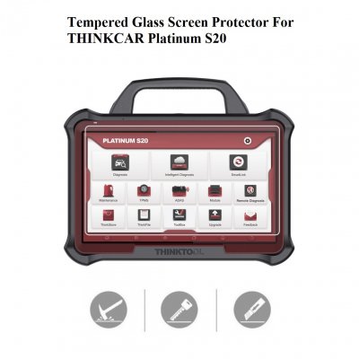 Tempered Glass Screen Protector for THINKCAR PLATINUM S20 Tablet
